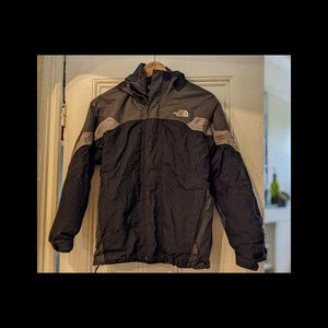 North Face HyVent Ski Jacket - Youth Large - Hooded Winter Coat Removable Fleece